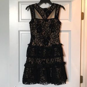 Tadashi Shoji Willa velvet lace dress